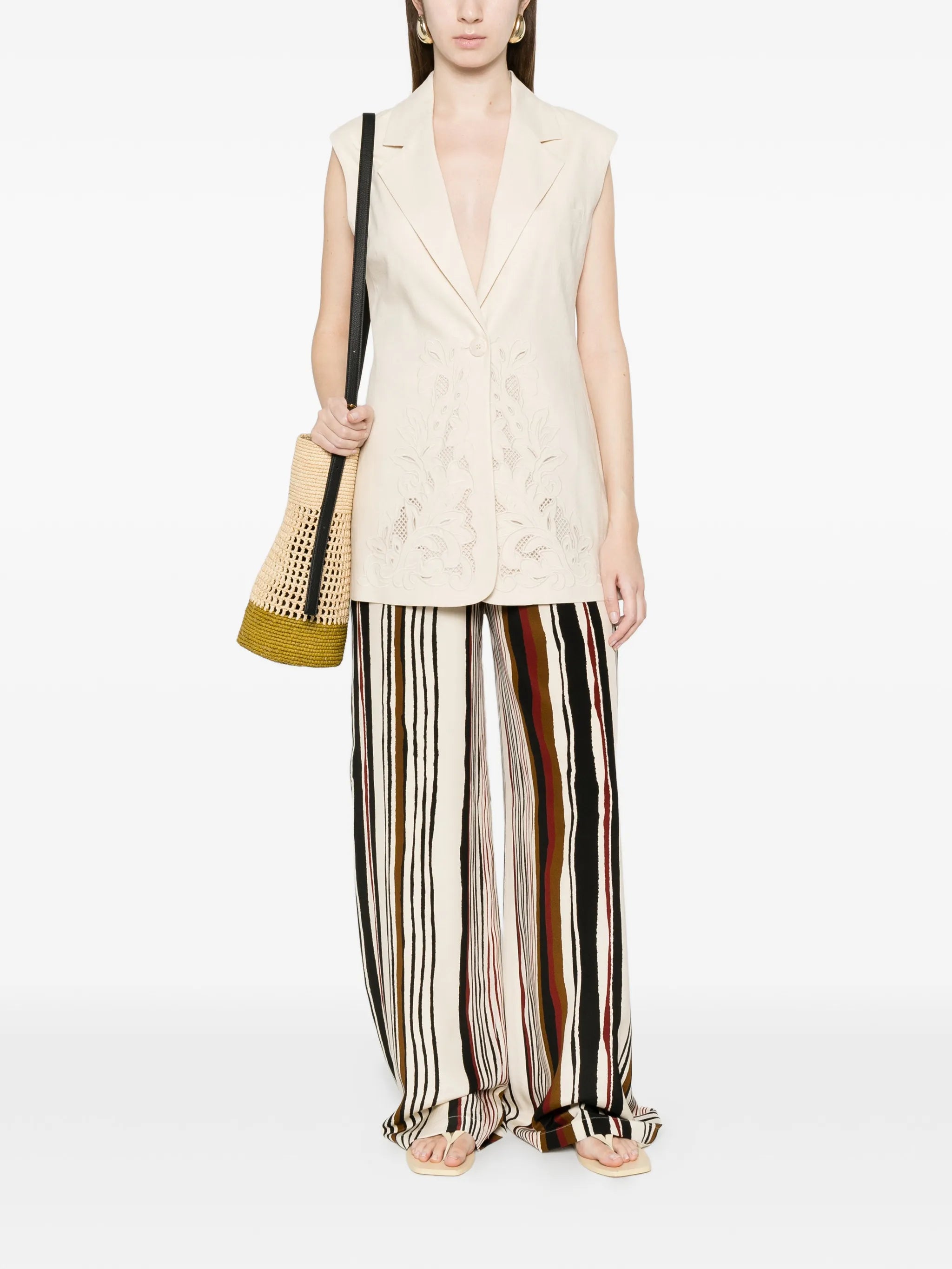 Twinset Twinset Embroidered Sleeveless Waistcoat, view 2