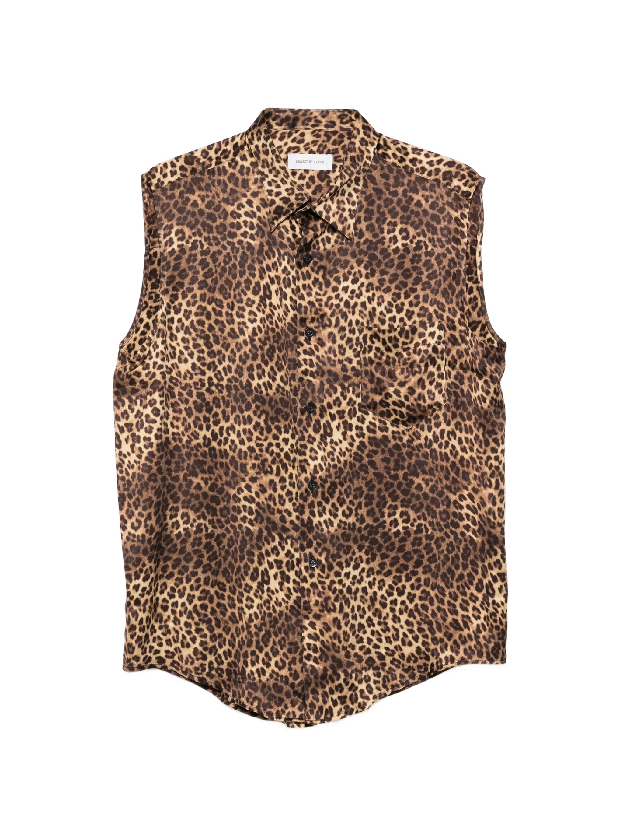 Ernest W. Baker Ernest W. Baker Leopard-print Pocket Shirt
