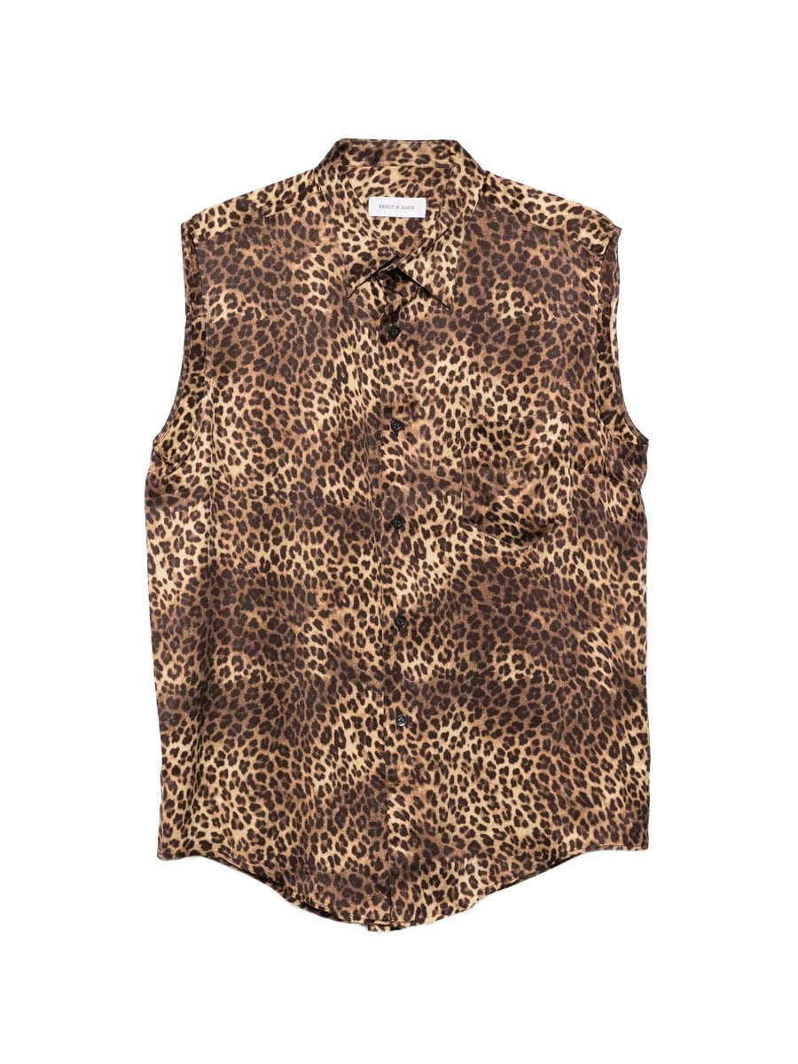 Ernest W. Baker Ernest W. Baker Leopard-print Pocket Shirt