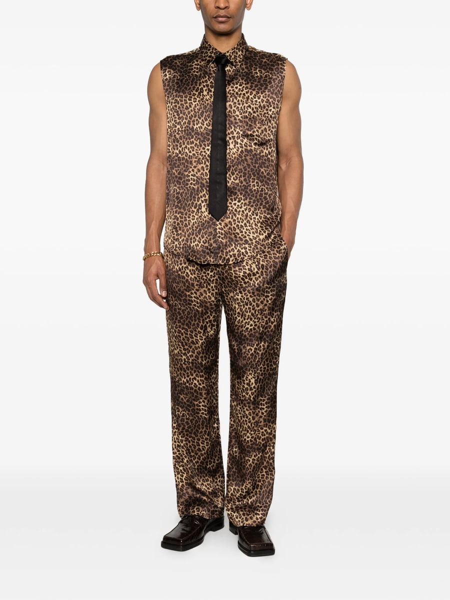 Ernest W. Baker Ernest W. Baker Leopard-print Pocket Shirt, view 2