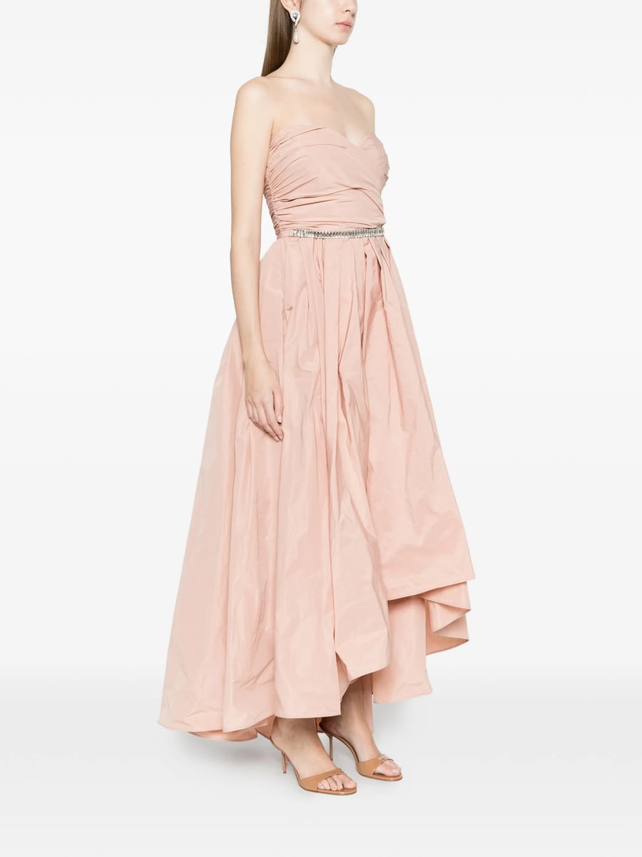 Pinko Pinko Elegant Long Dress With Jewel Belt, view 2