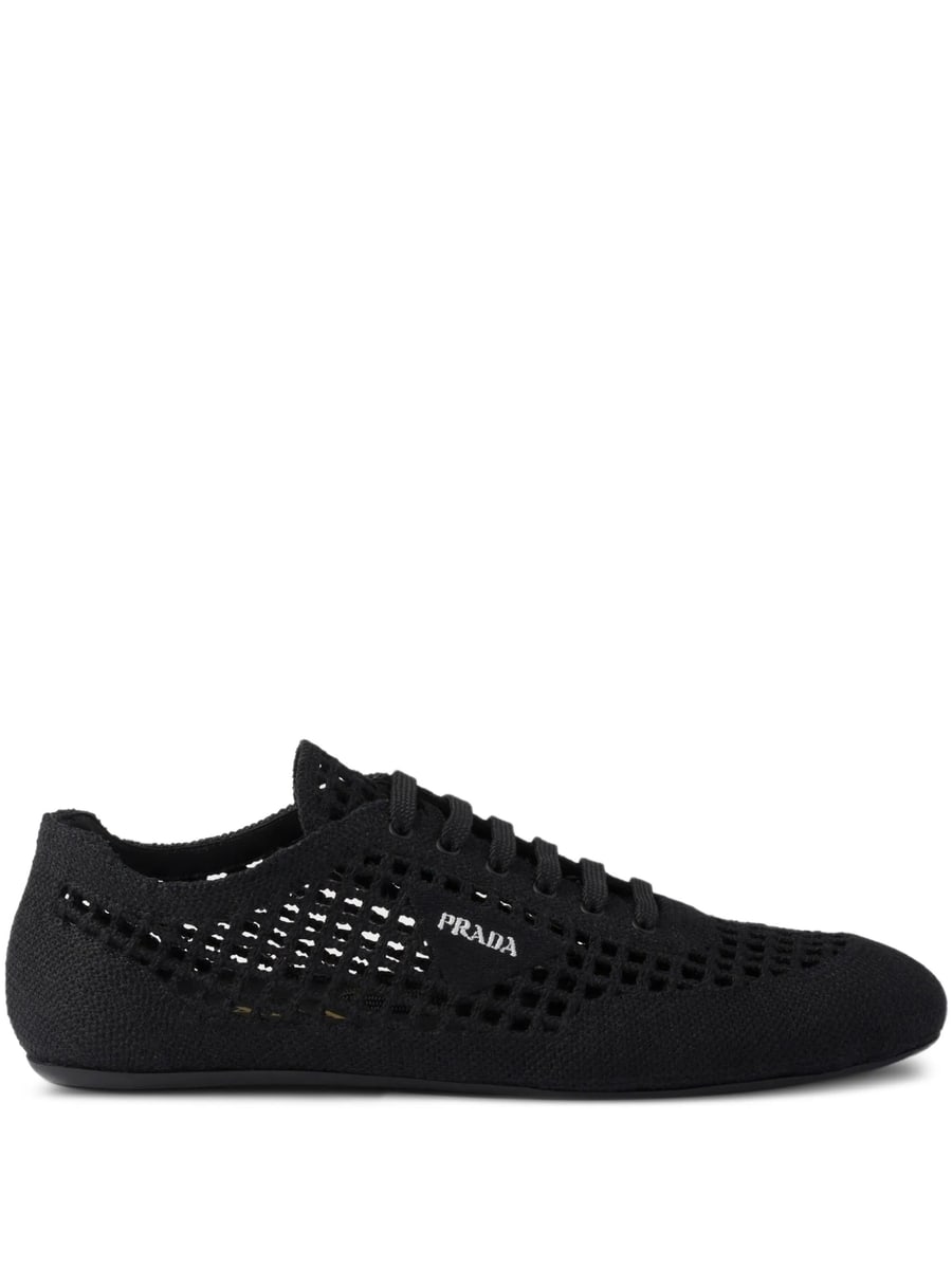 Prada Prada Collapse Crochet Laced Sneakers