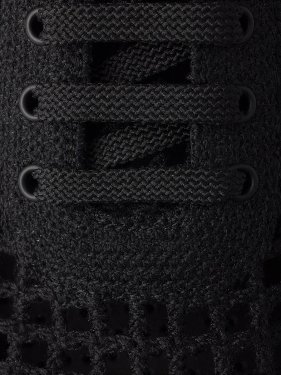 Prada Prada Collapse Crochet Laced Sneakers, view 3