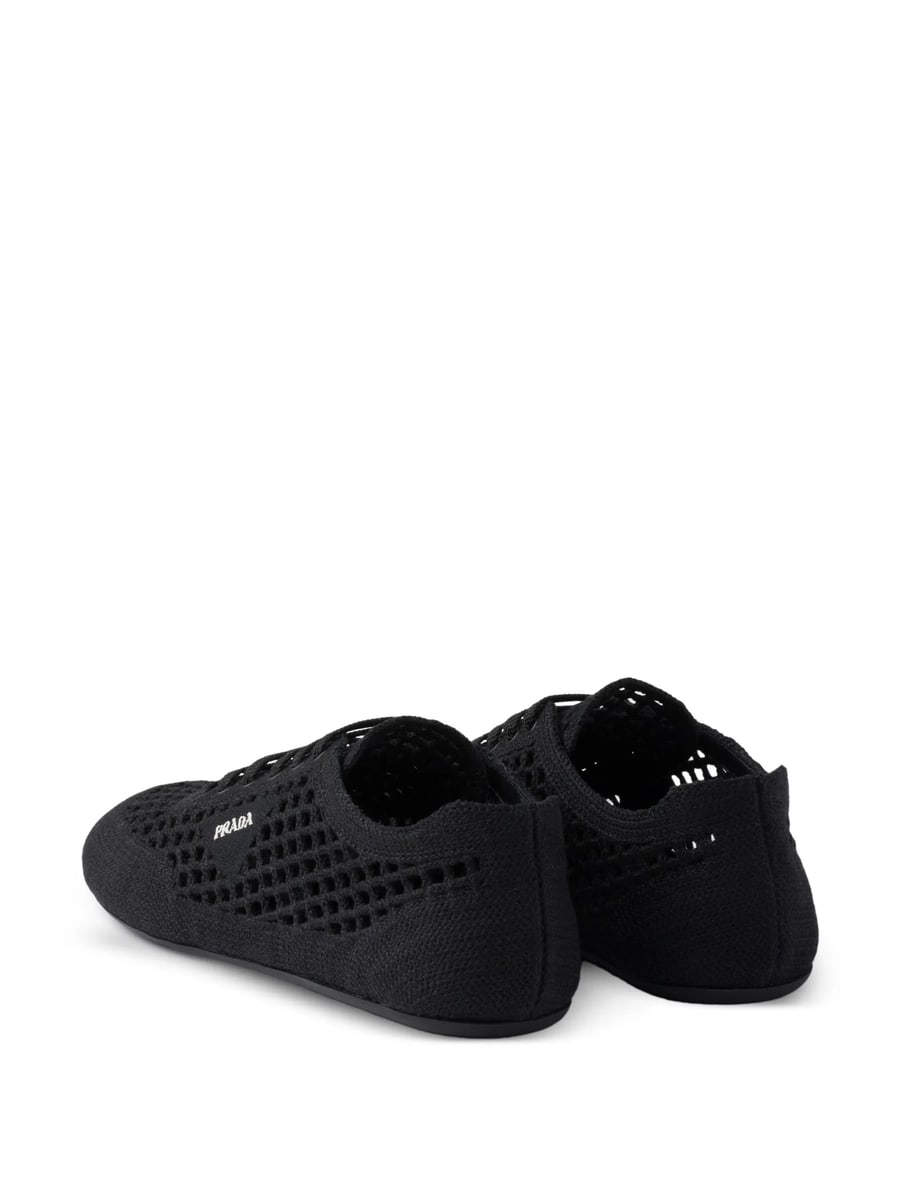 Prada Prada Collapse Crochet Laced Sneakers, view 5