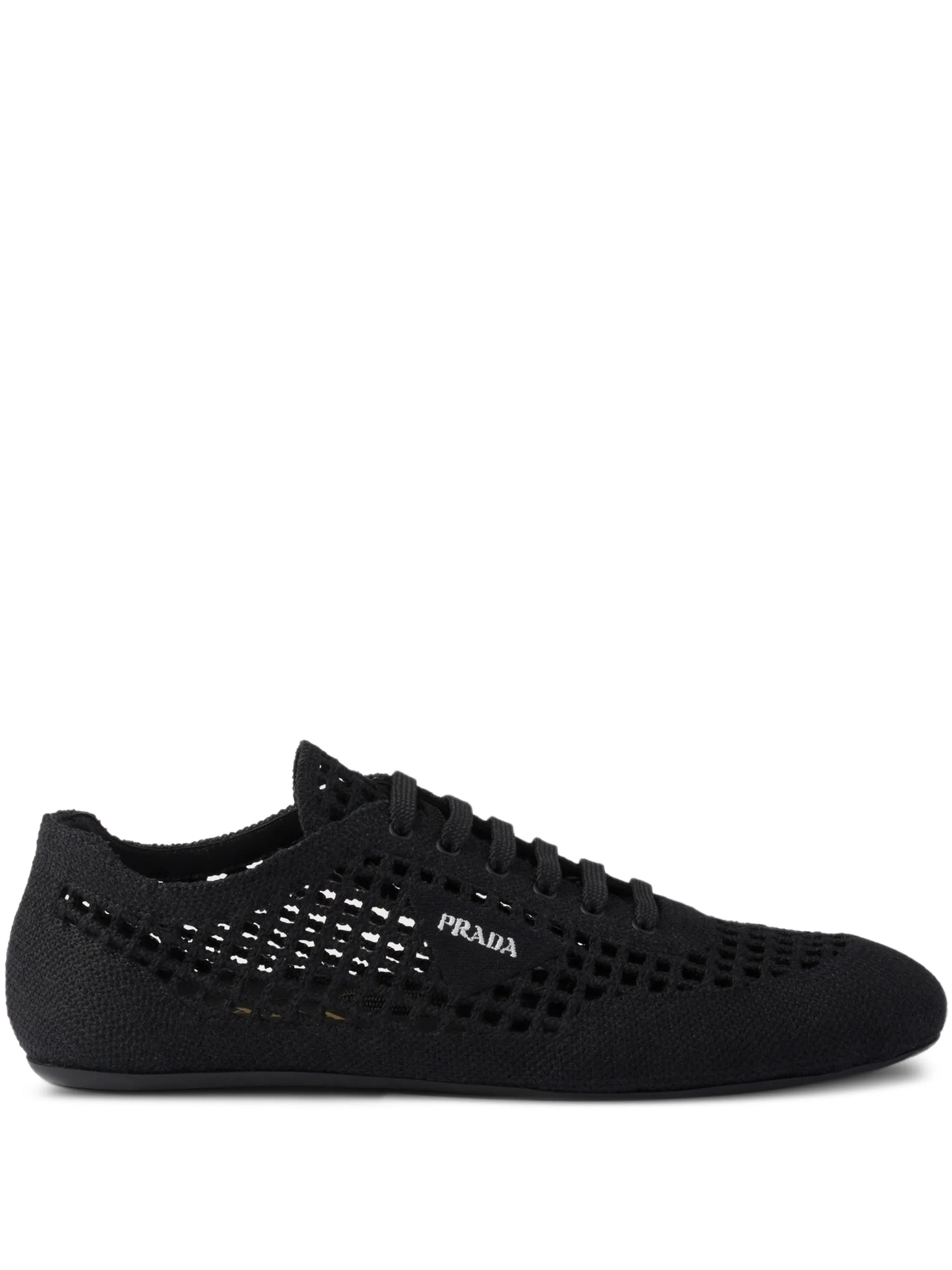 Prada Prada Collapse Crochet Laced Sneakers