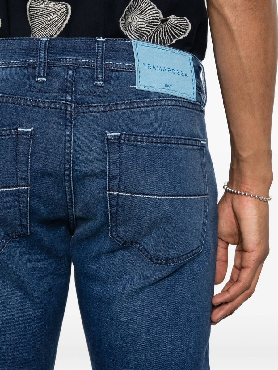 Tramarossa Tramarossa Logo-patch Slim Jeans, view 4