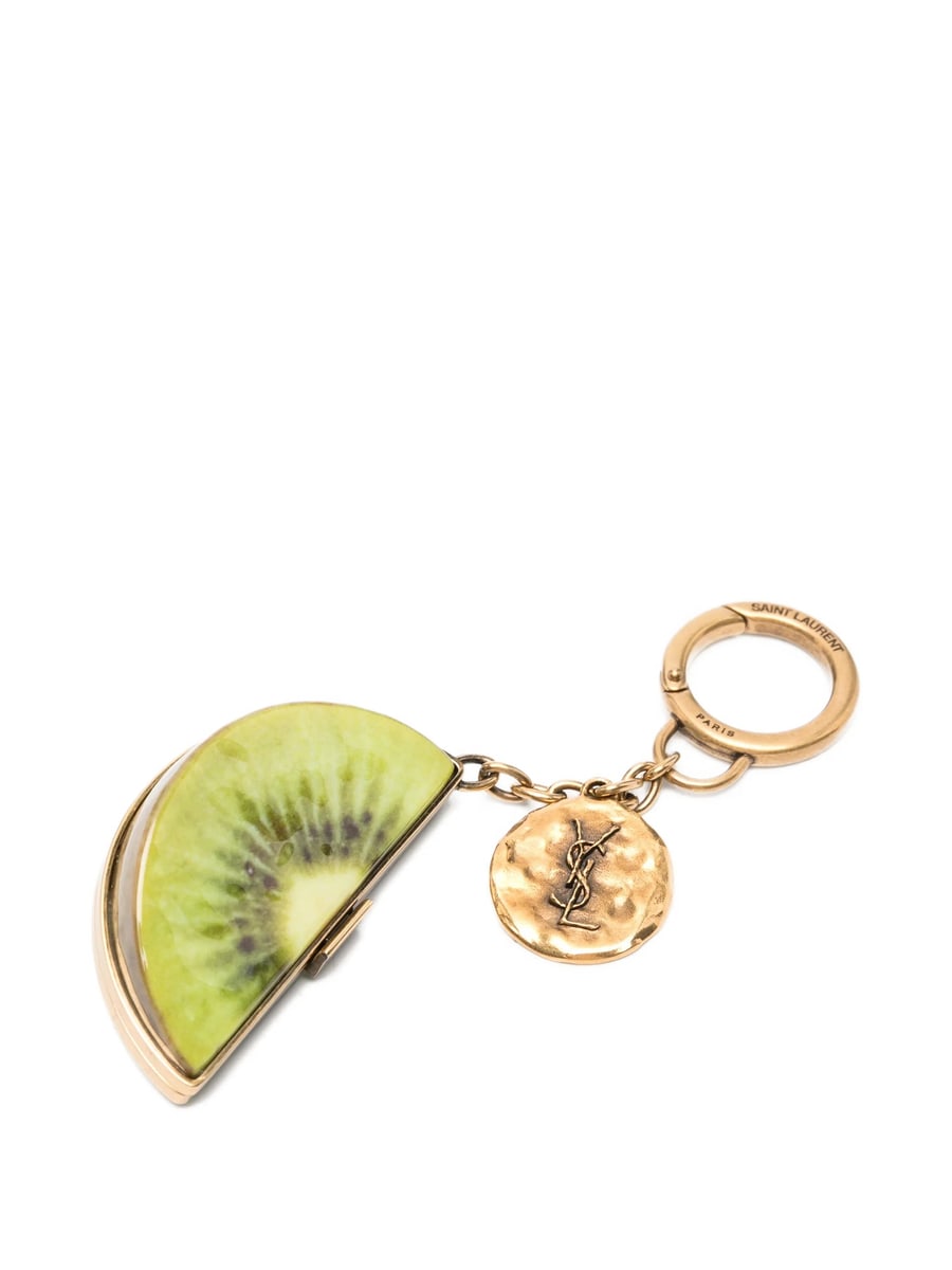 Saint Laurent Saint Laurent Kiwi-charm Keyring, view 2