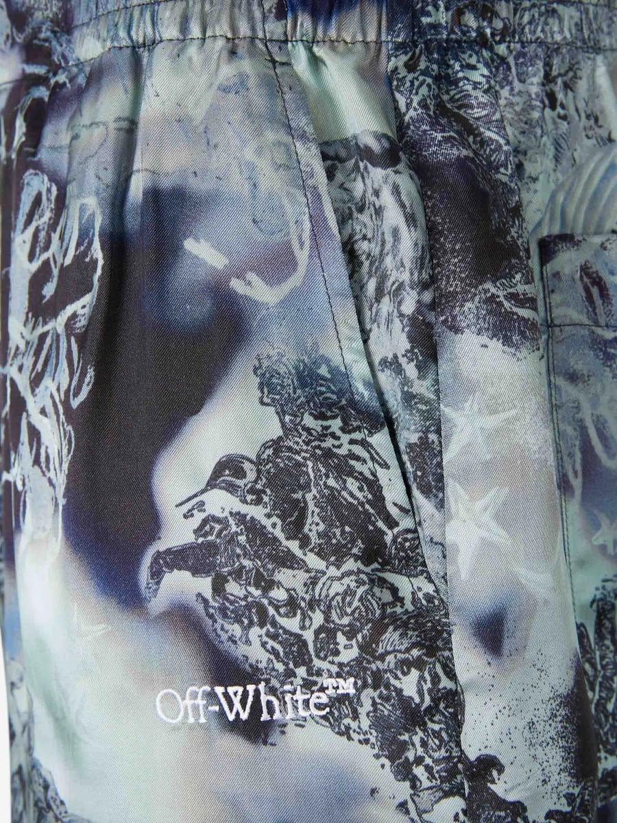 Off-White Off-white Graphic-print Shorts, view 2