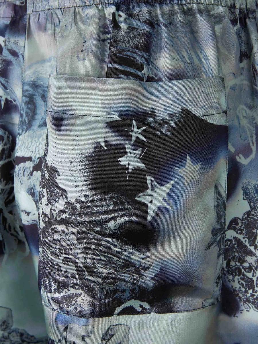 Off-White Off-white Graphic-print Shorts, view 3