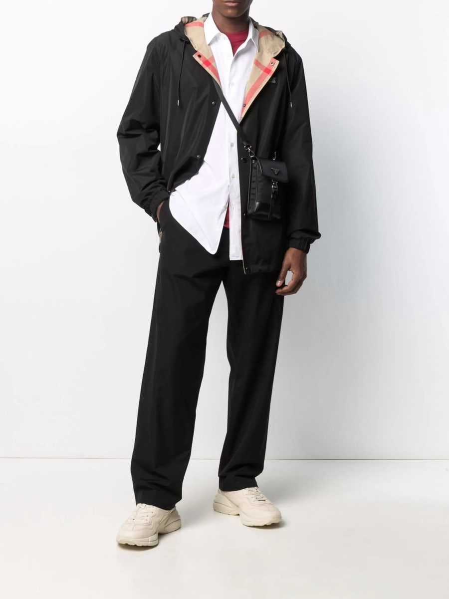 Burberry Burberry Reversible Check Hooded Jacket, view 4