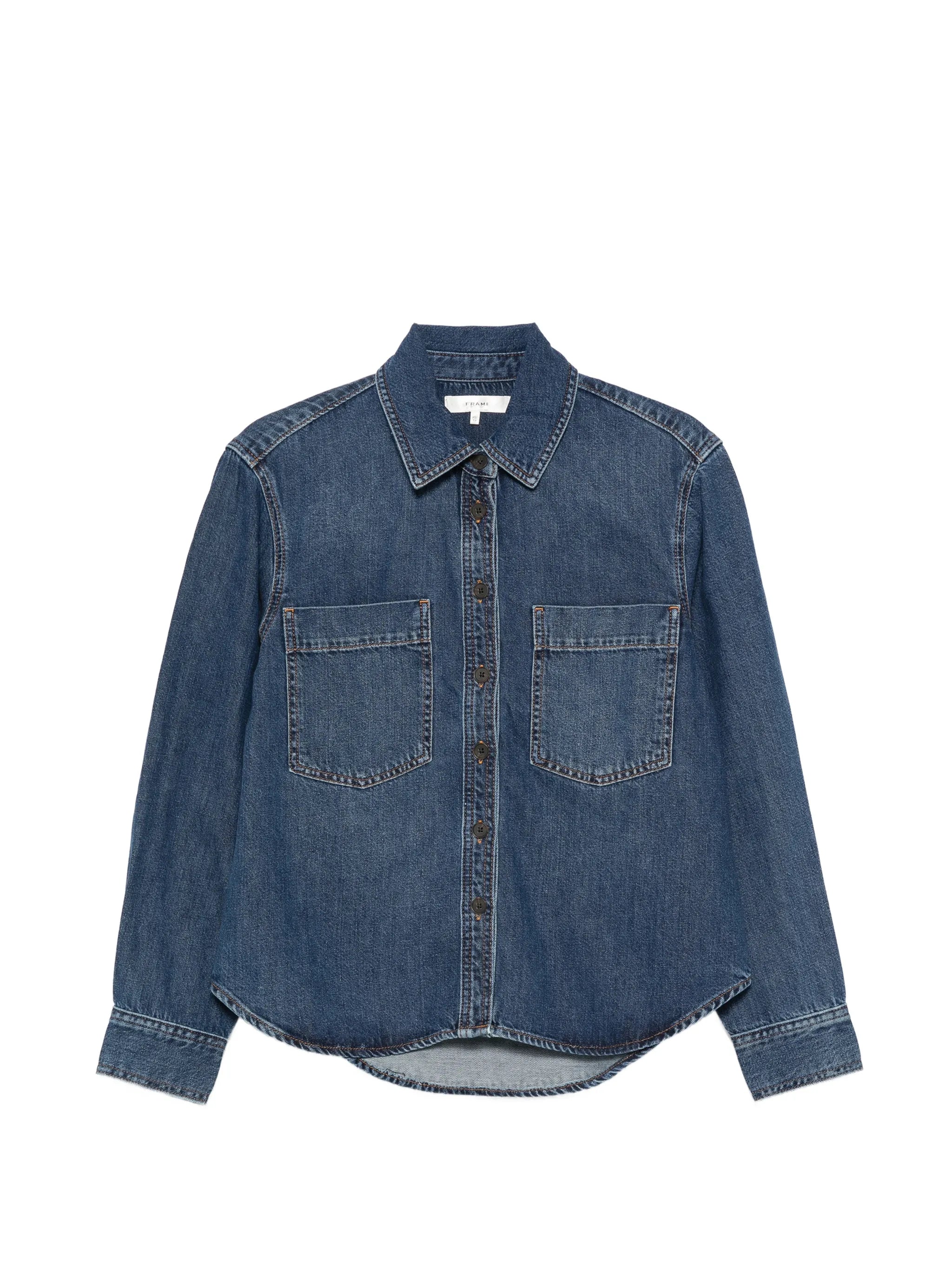 Frame Frame Patch-pocket Denim Shirt