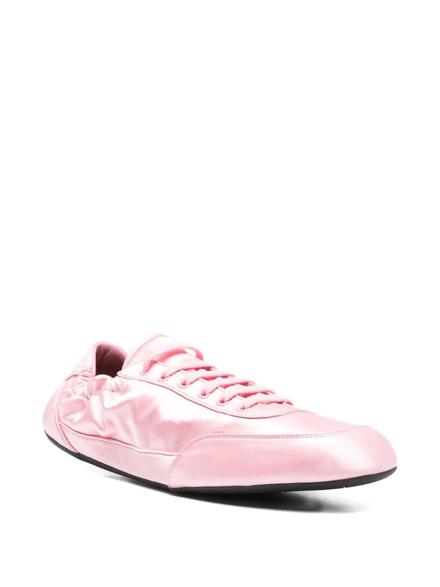 Prada Prada Collapse Ruched Sneakers, view 2