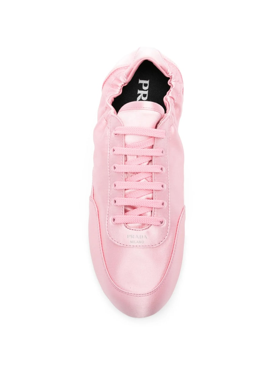 Prada Prada Collapse Ruched Sneakers, view 4
