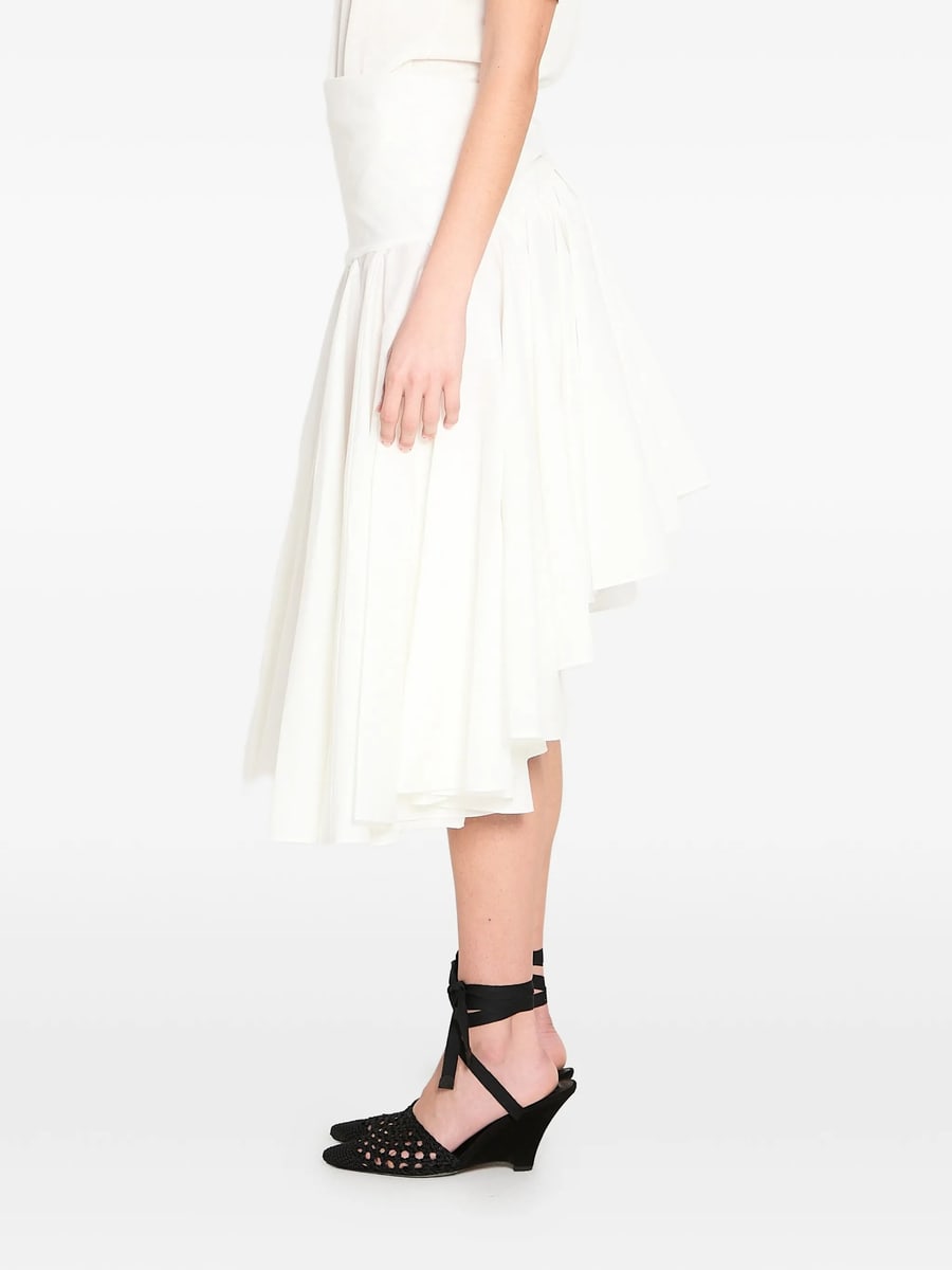 Jacquemus Jacquemus Draped Midi Skirt, view 3