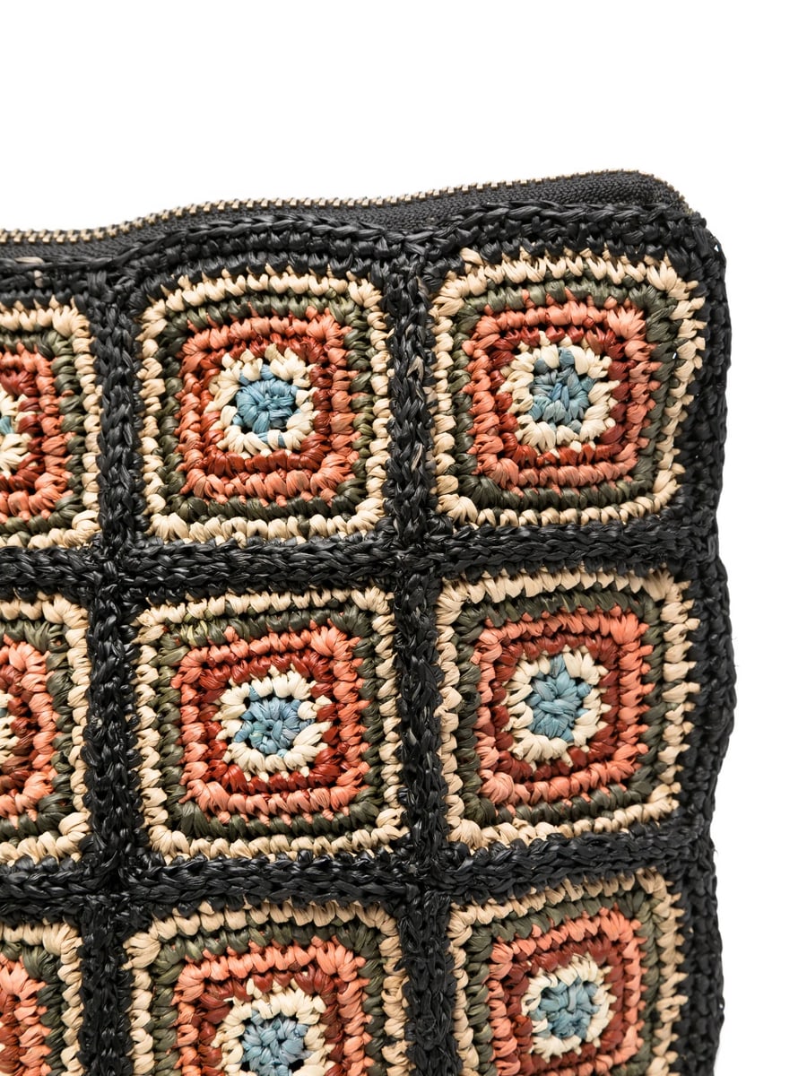 Ibeliv Ibeliv Patterned Woven Clutch Bag, view 3