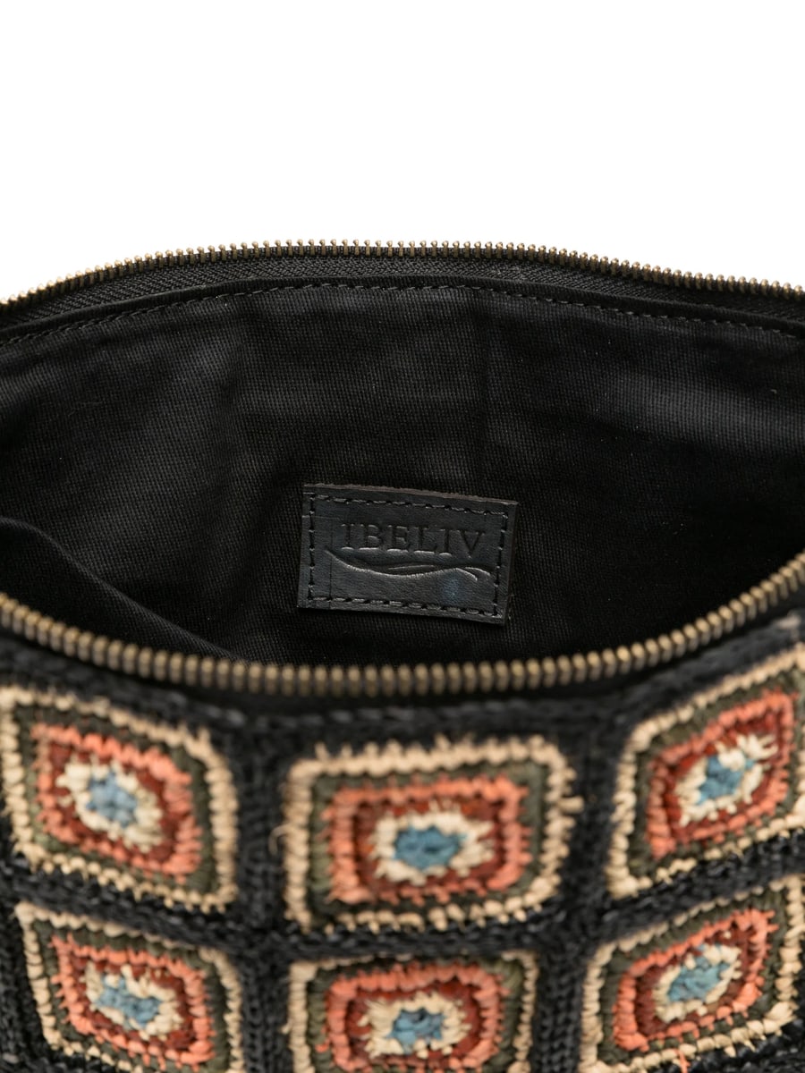 Ibeliv Ibeliv Patterned Woven Clutch Bag, view 4