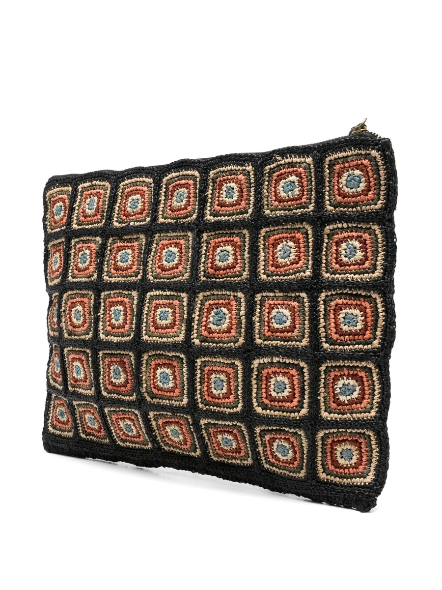 Ibeliv Ibeliv Patterned Woven Clutch Bag, view 5