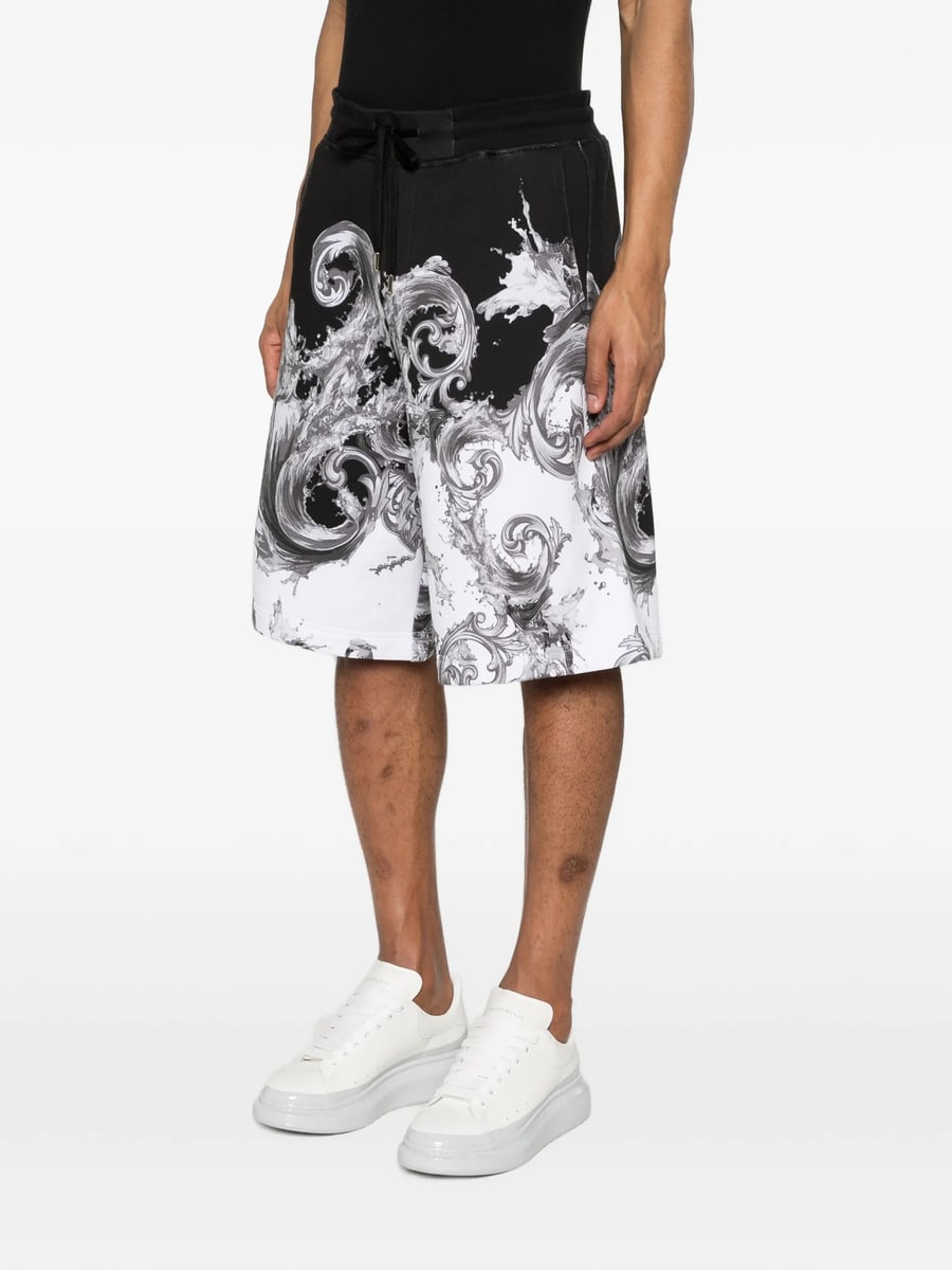 Versace Jeans Couture Versace Jeans Couture Barocco-print Shorts, view 3