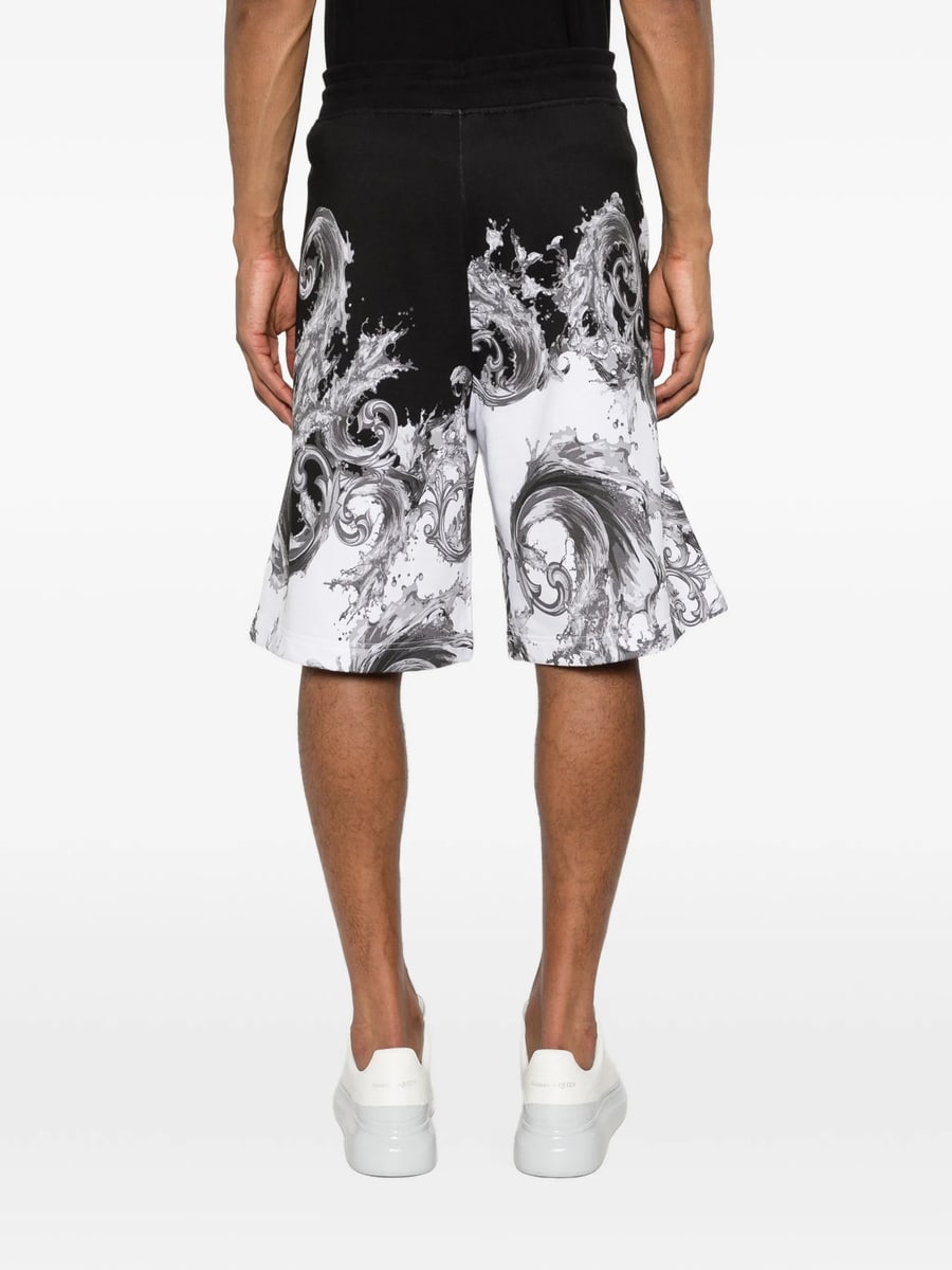 Versace Jeans Couture Versace Jeans Couture Barocco-print Shorts, view 5