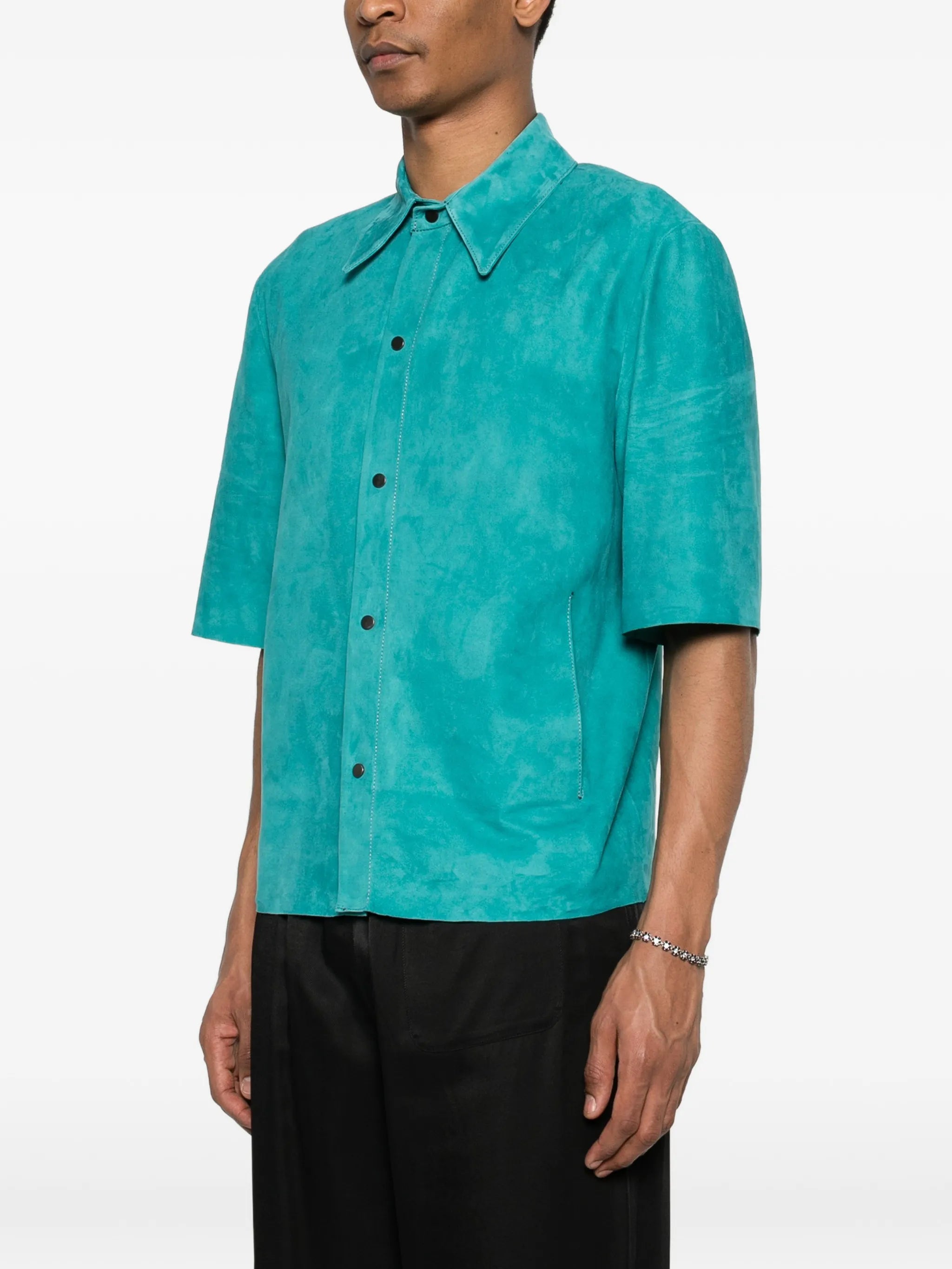 Santoro Santoro Button-up Short-sleeve Overshirt, view 2