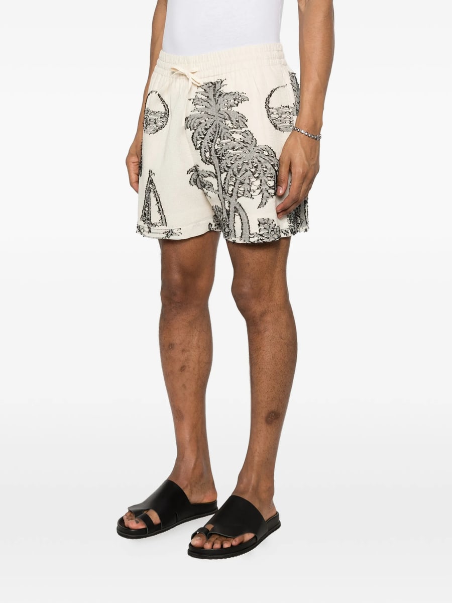 Maison Labiche Maison Labiche Tree-embroidered Shorts, view 4