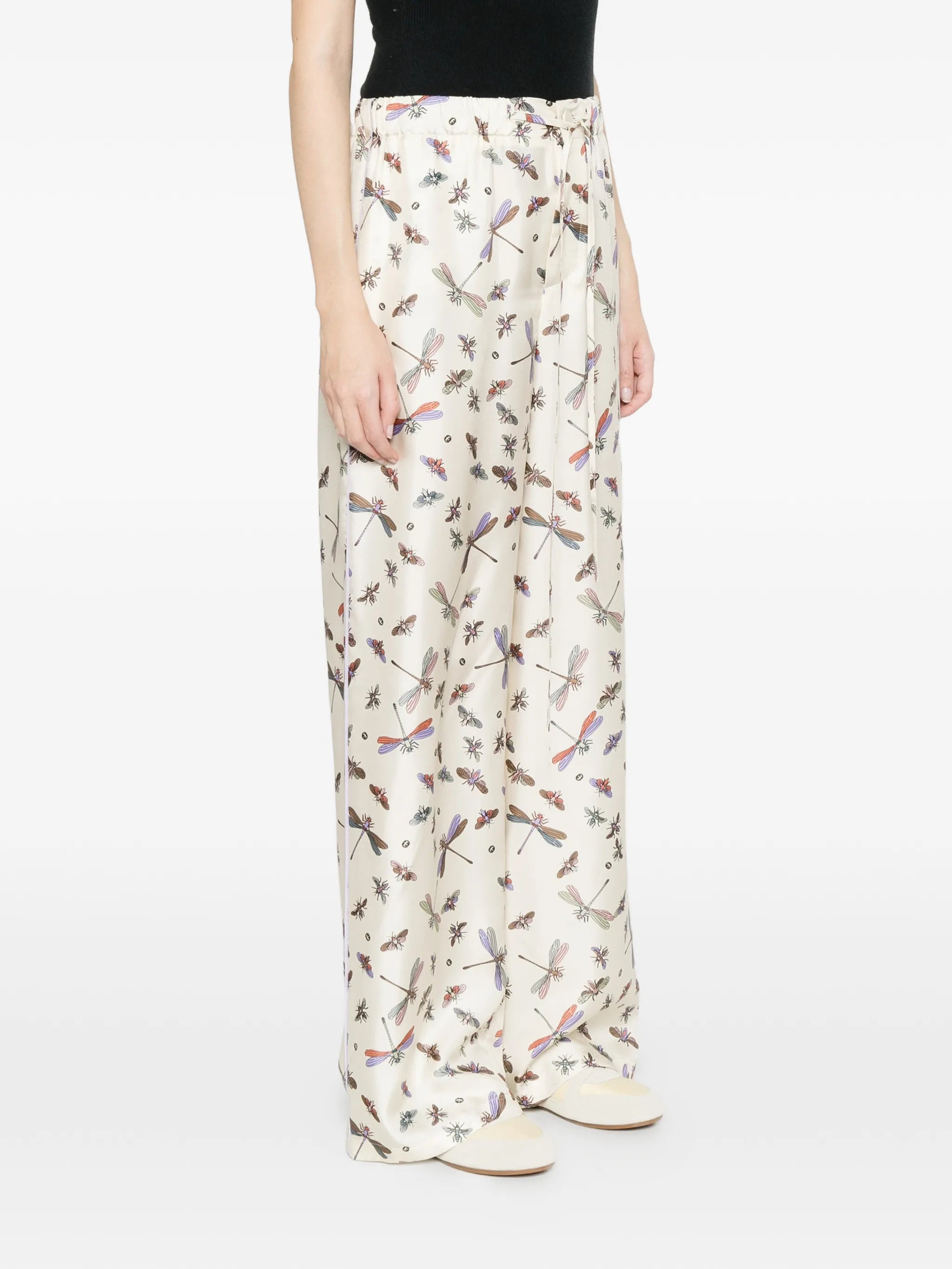 Gucci Gucci Dragonfly-print Trousers, view 2