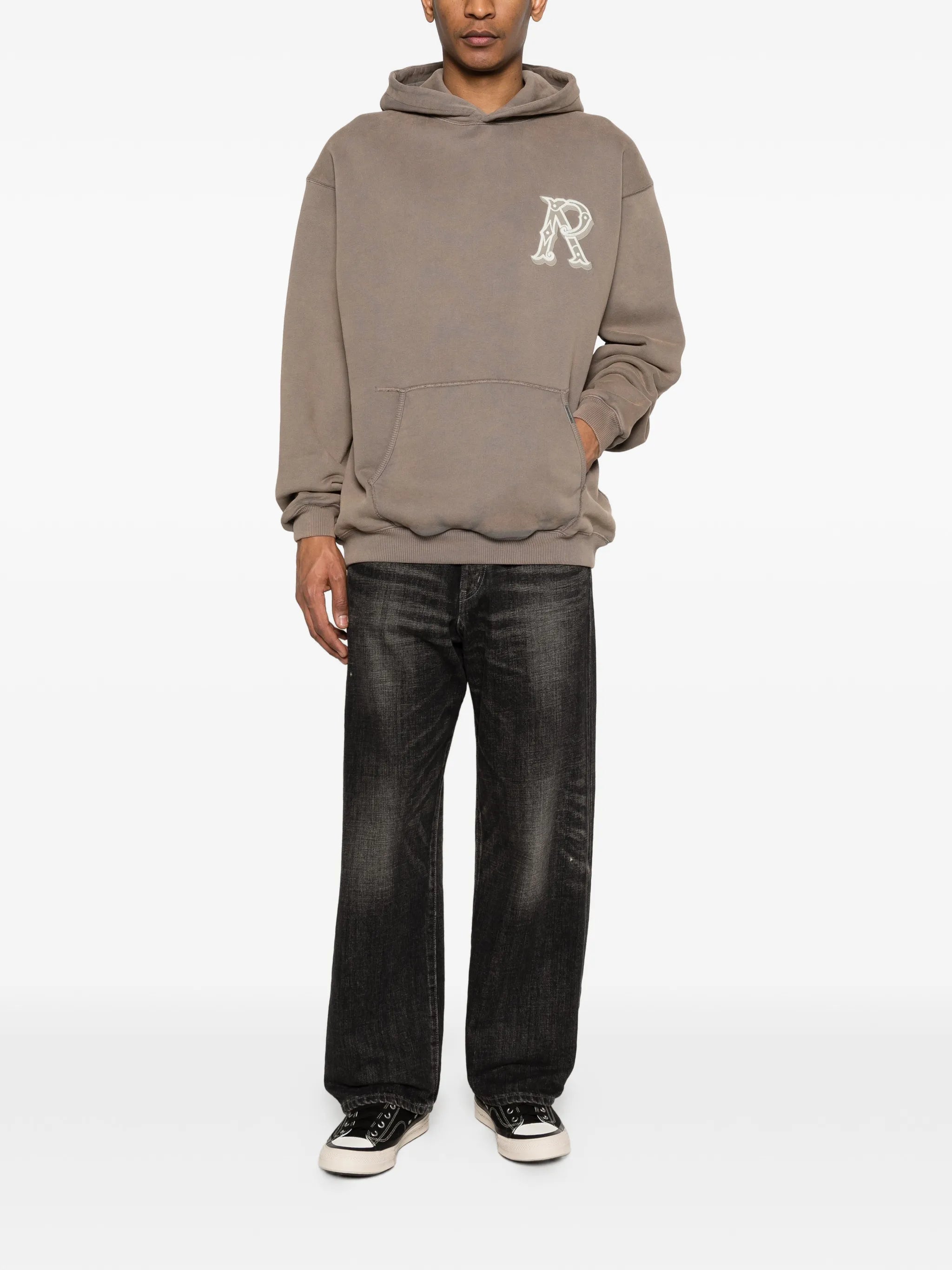 Represent Represent Logo-patch Hoodie, view 2