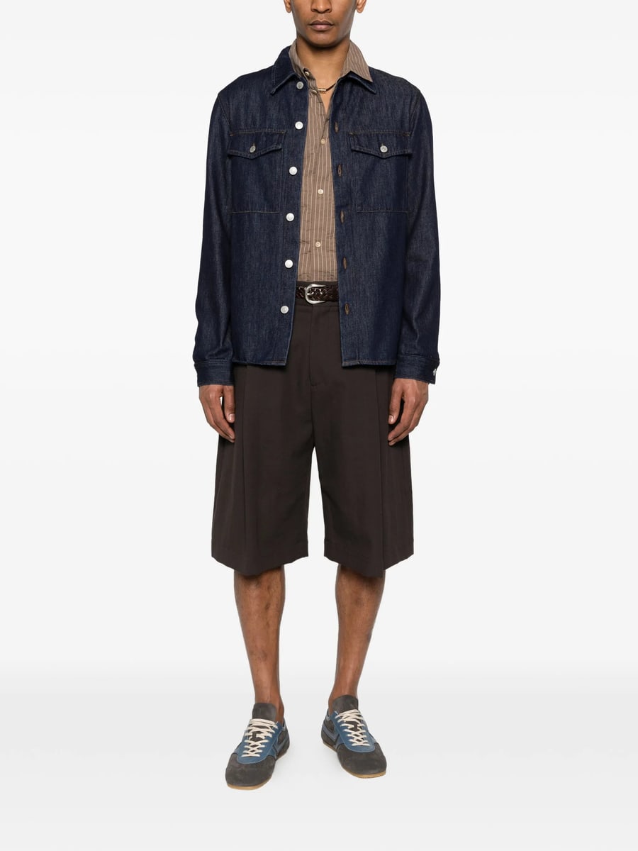 Dries Van Noten Dries Van Noten Buttoned Denim Shirt, view 2