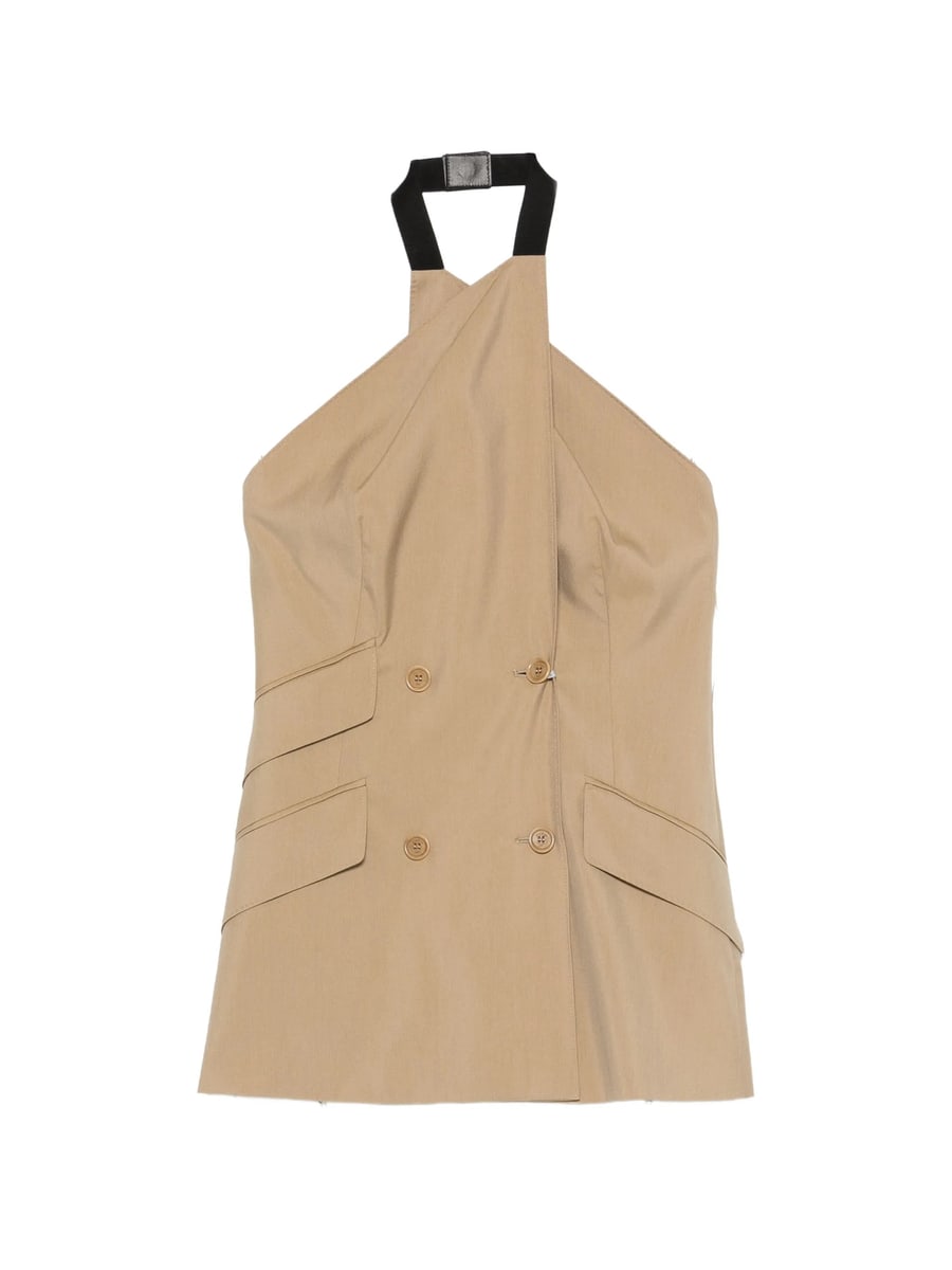 Max Mara Max Mara Double-breasted Halterneck Waistcoat