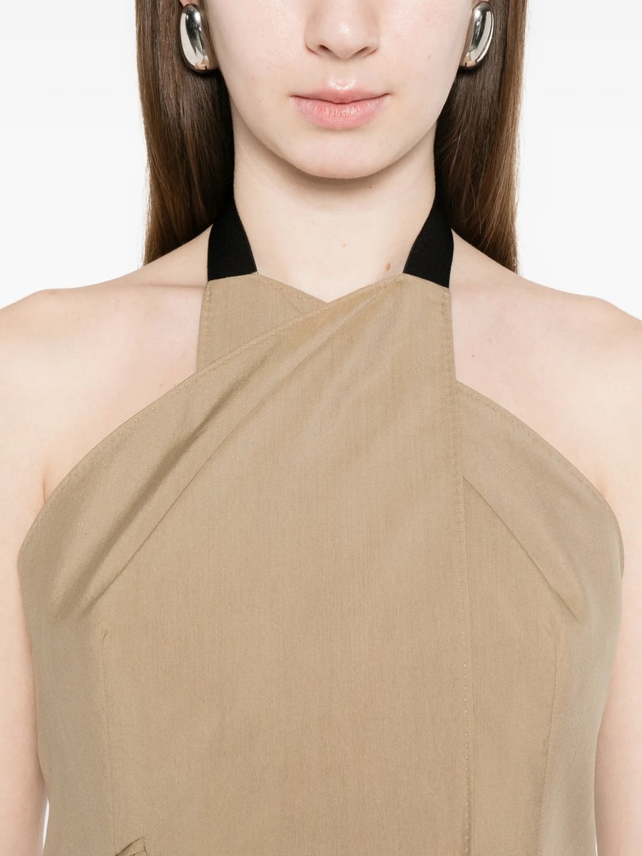 Max Mara Max Mara Double-breasted Halterneck Waistcoat, view 5