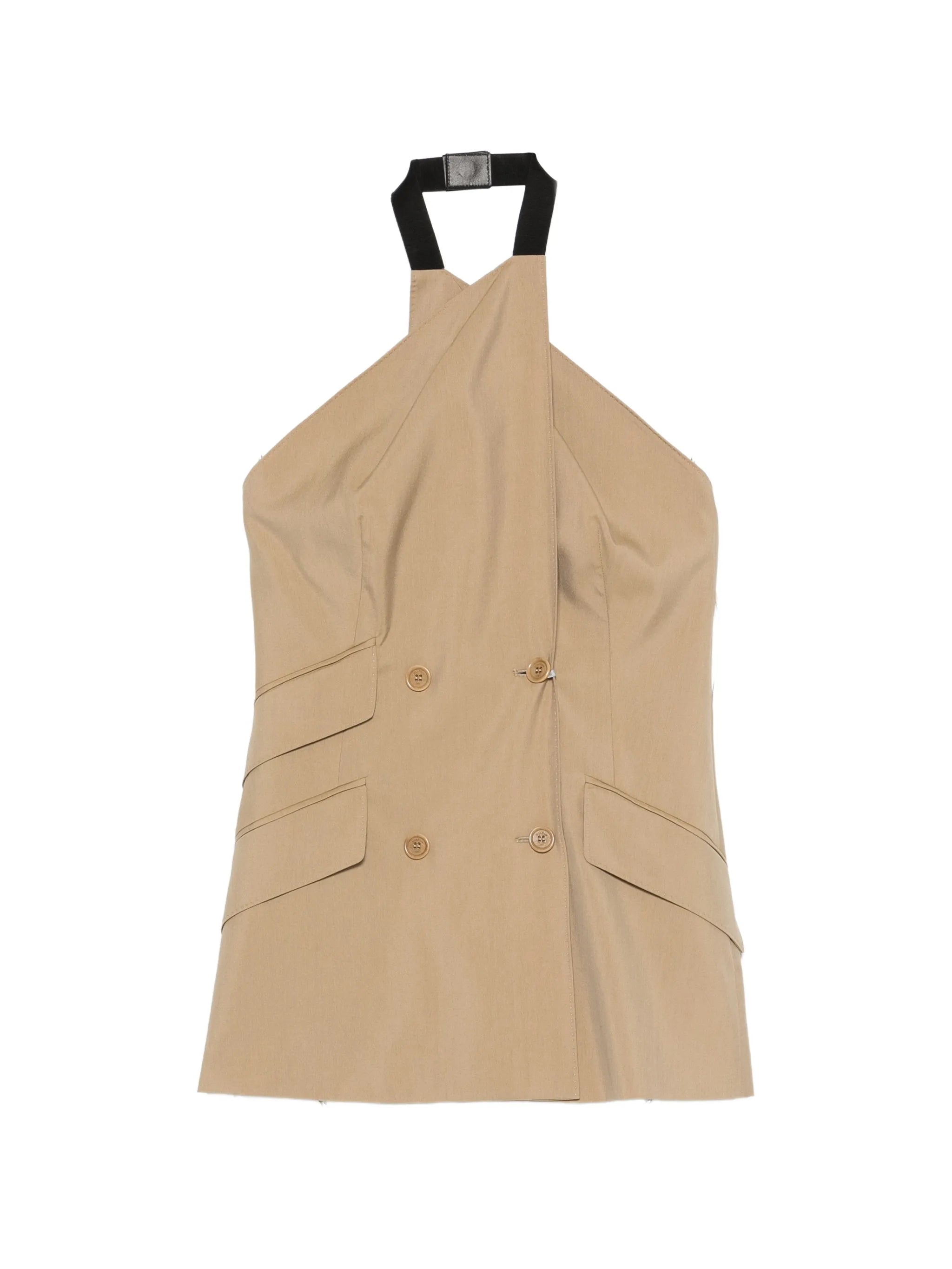Max Mara Max Mara Double-breasted Halterneck Waistcoat