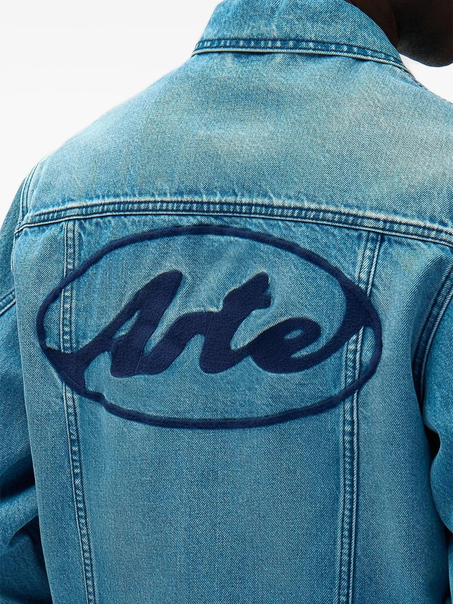 Arte Antwerp Arte Antwerp Logo-patch Denim Jacket, view 2