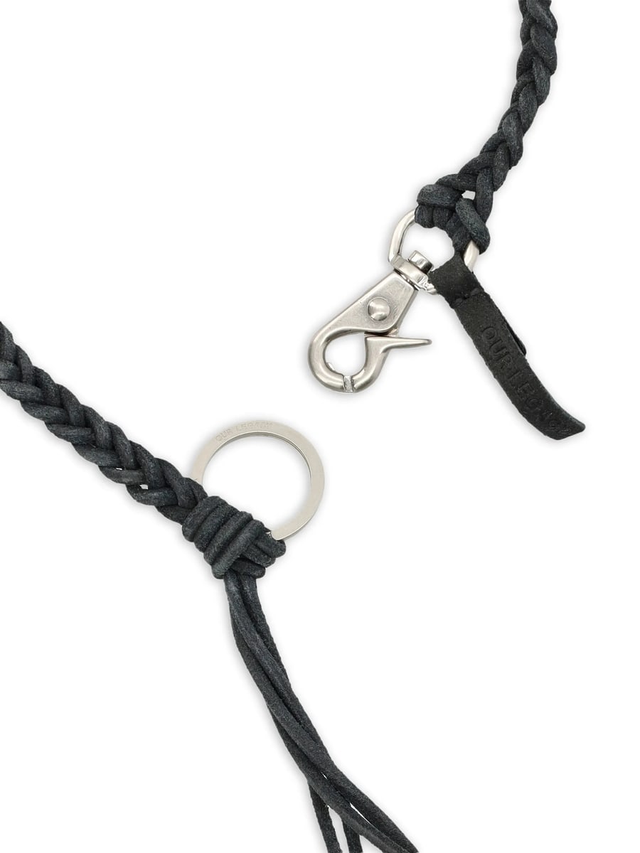 Our Legacy Our Legacy Braided Leather Key Chain, view 2