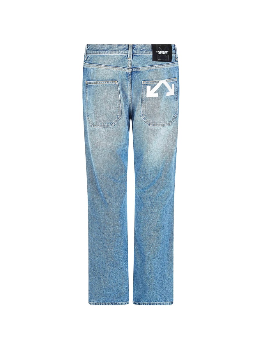 Off-White Off-white Half Arrow Motif Jeans, view 3