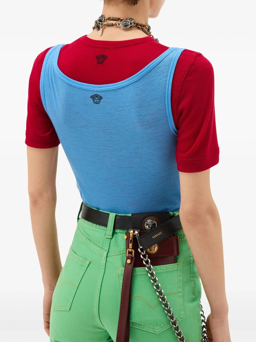 Versace Versace Ribbed Tank Top, view 3