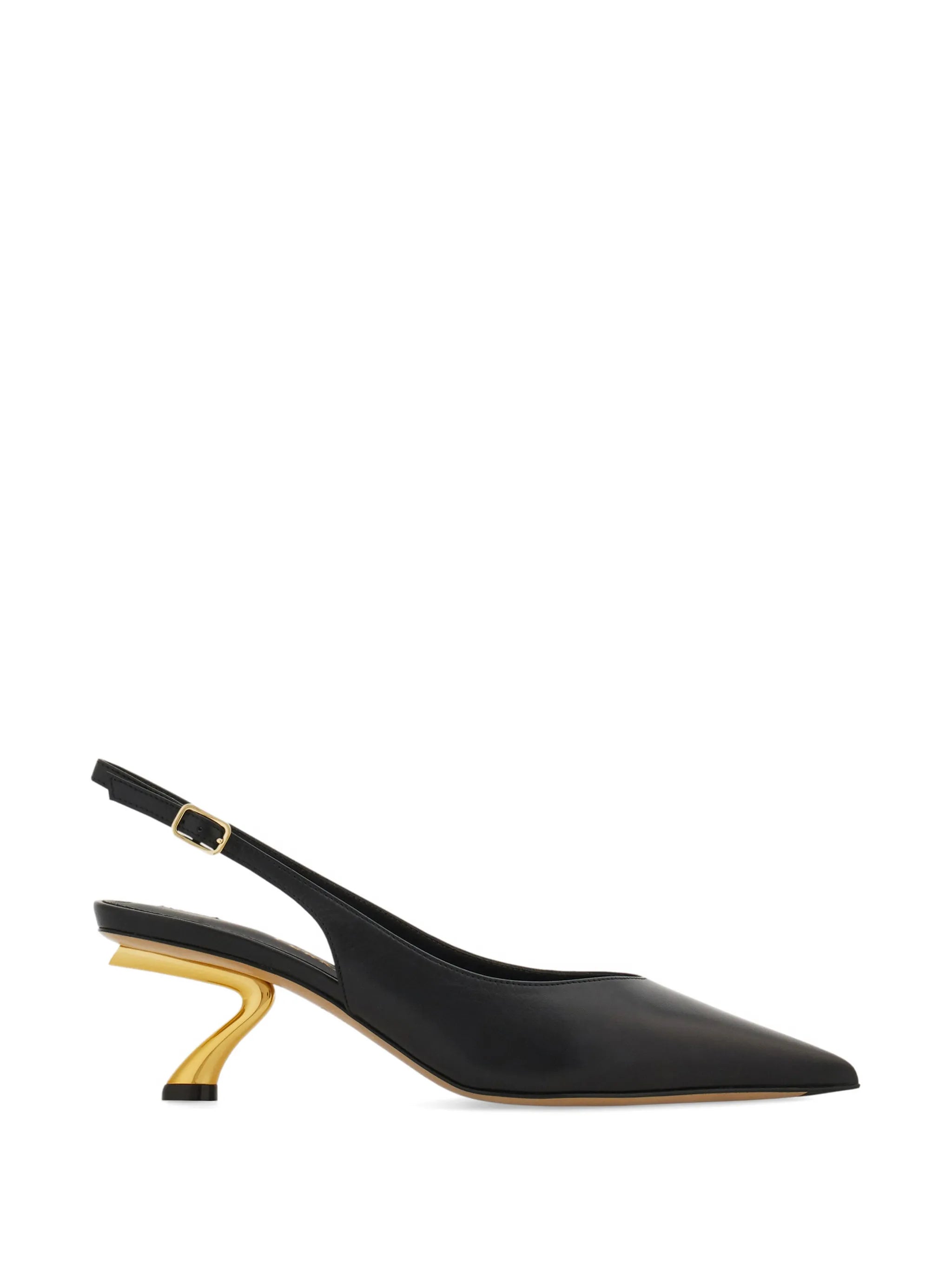 Ferragamo Ferragamo S-shaped Heel Slingback Pumps