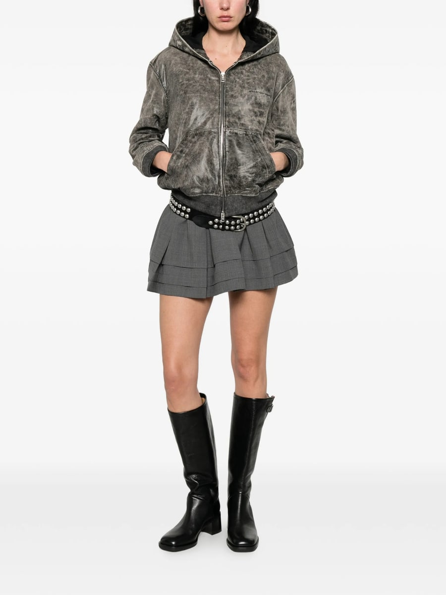 Alexander Wang Alexander Wang Hooded Zip-up Jacket, view 3