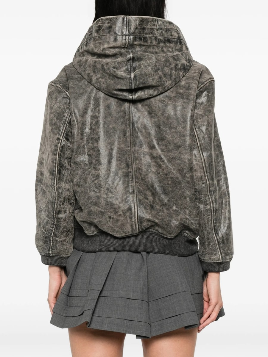 Alexander Wang Alexander Wang Hooded Zip-up Jacket, view 5