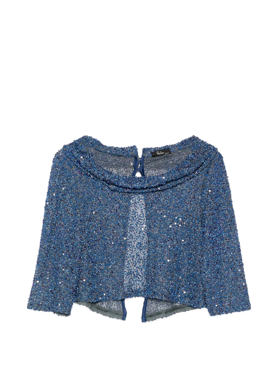 Fely Campo Fely Campo Sequin Embellished Blouse