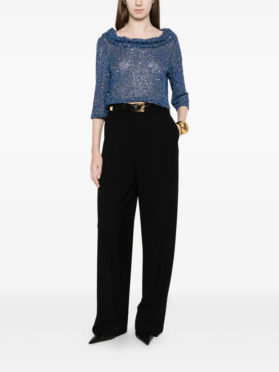 Fely Campo Fely Campo Sequin Embellished Blouse, view 2