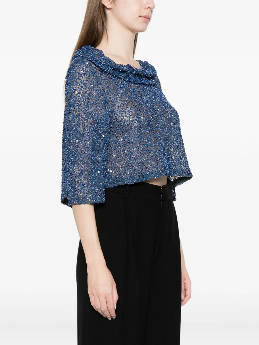 Fely Campo Fely Campo Sequin Embellished Blouse, view 4