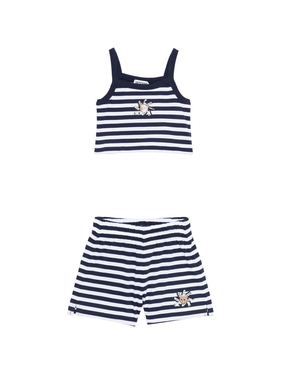 Moschino Moschino Striped Shorts Set