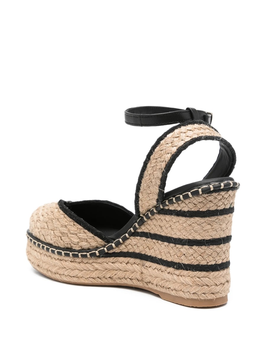 Castañer Castañer Striped Wedge Espadrilles, view 3
