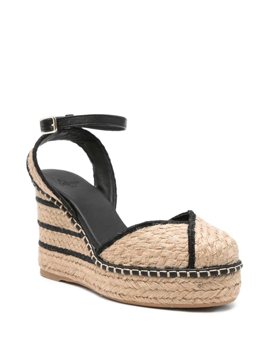 Castañer Castañer Striped Wedge Espadrilles, view 4