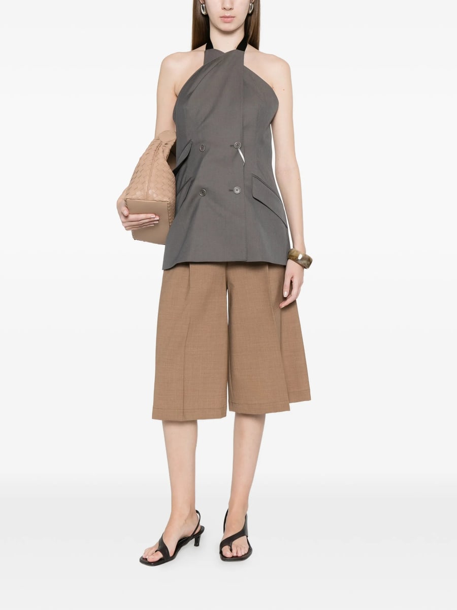 Berwich Berwich Linda Pleated Shorts, view 4