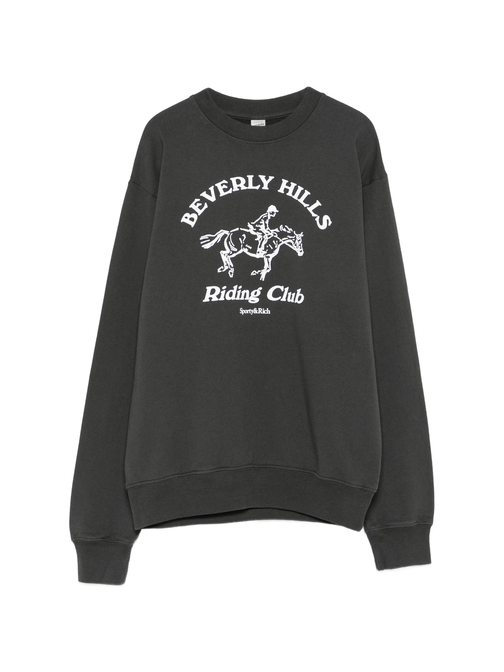 Sporty & Rich Sporty & Rich Riding Club Crew-neck Sweatshirt
