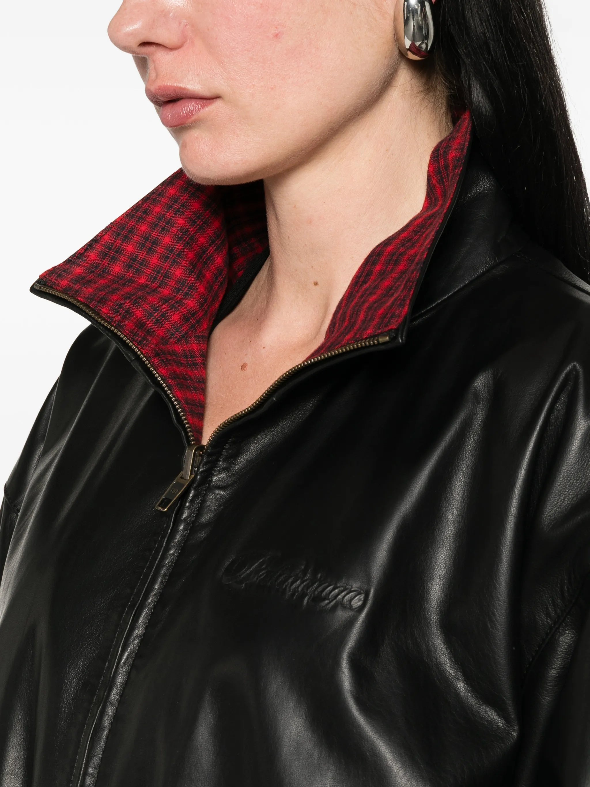 Balenciaga Balenciaga Check Embroidered Jacket, view 2