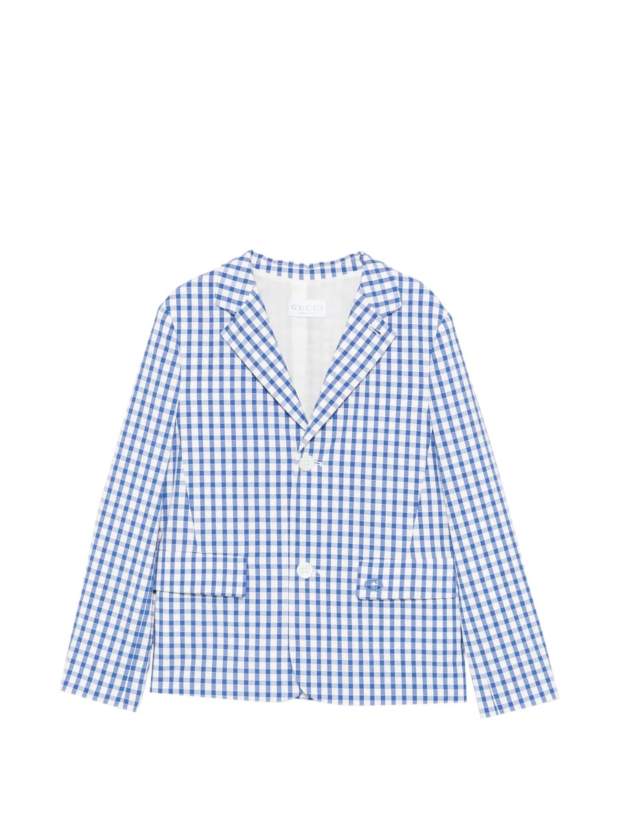 Gucci Gucci Gingham Pocket Blazer
