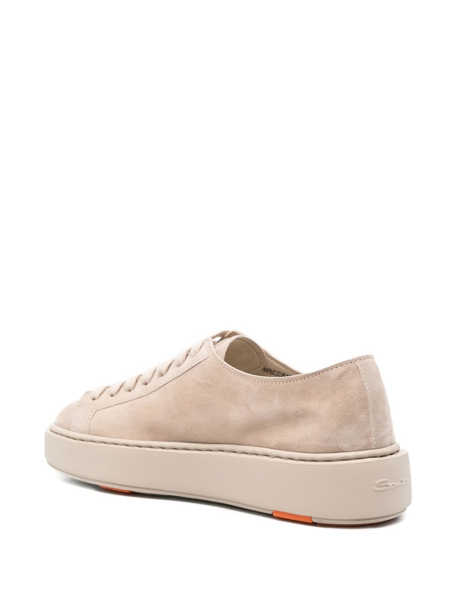 Santoni Santoni Lace-fatening Suede Sneakers, view 3