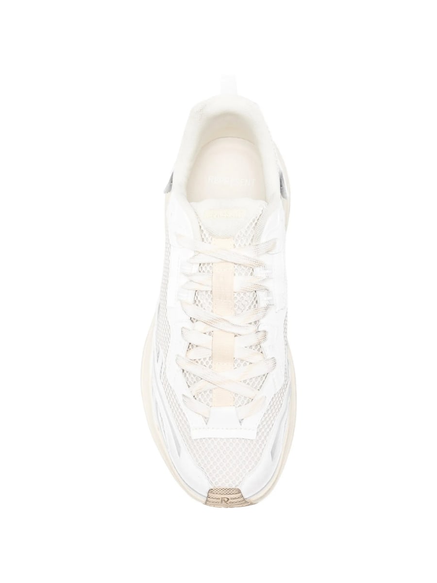 Represent Represent Storm-Torn Mesh Panelled Sneakers, view 3